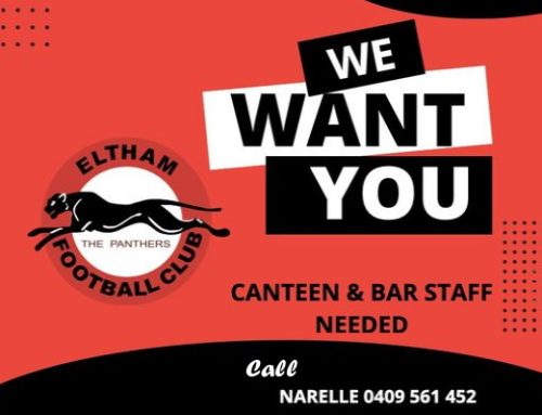 Club Canteen and Bar Staff needed